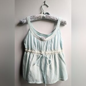 EUC...Old Navy 100% Woven Cotton Boho Sleeveless Vintage Blouse Size S